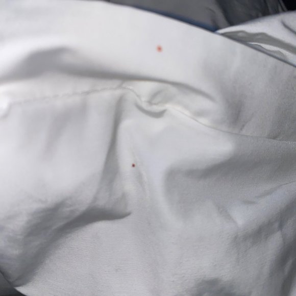 TAKEON Hooded Raincoat White Size Large Unisex Water Repellant Reflective Womens - Picture 7 of 7